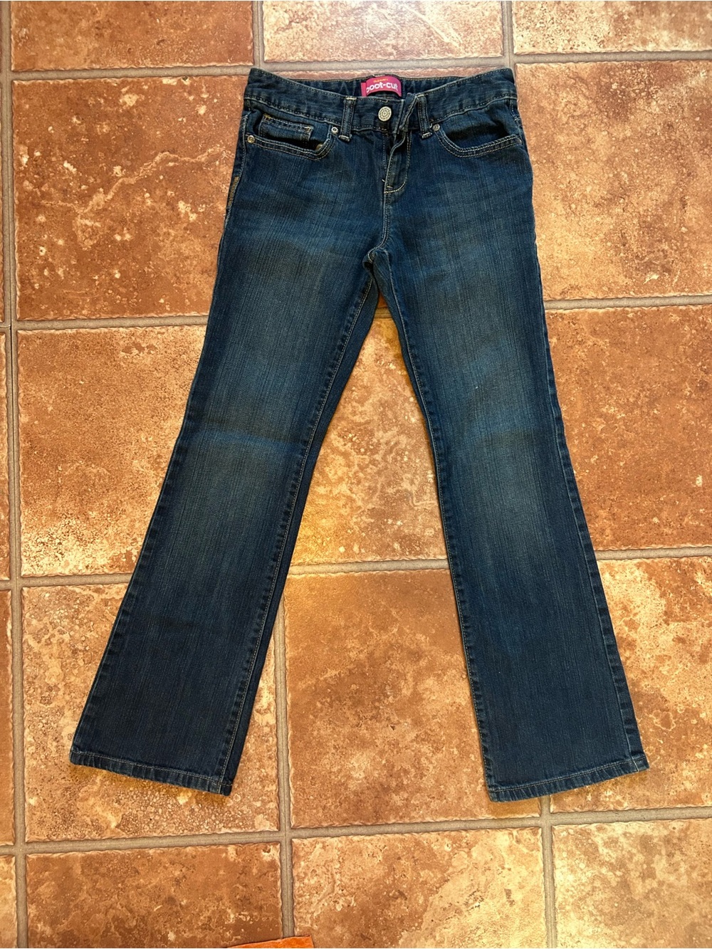 Girls Old Navy Dark Blue Flare Jeans